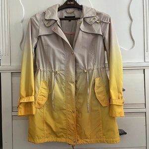 Steve Madden Ombre Hooded Raincoat Coat Trench Jacket